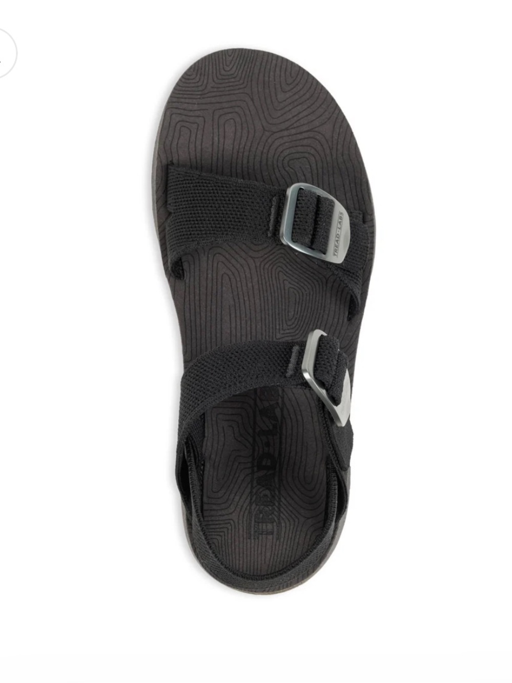 Tread Labs Salina’s Black Adjustable Strap Sandal
